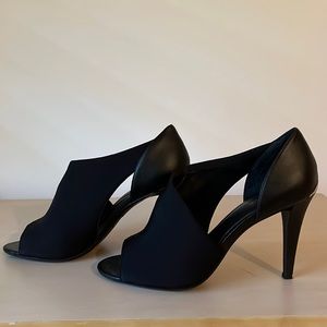 Calvin Klein Satin and Leather Heels